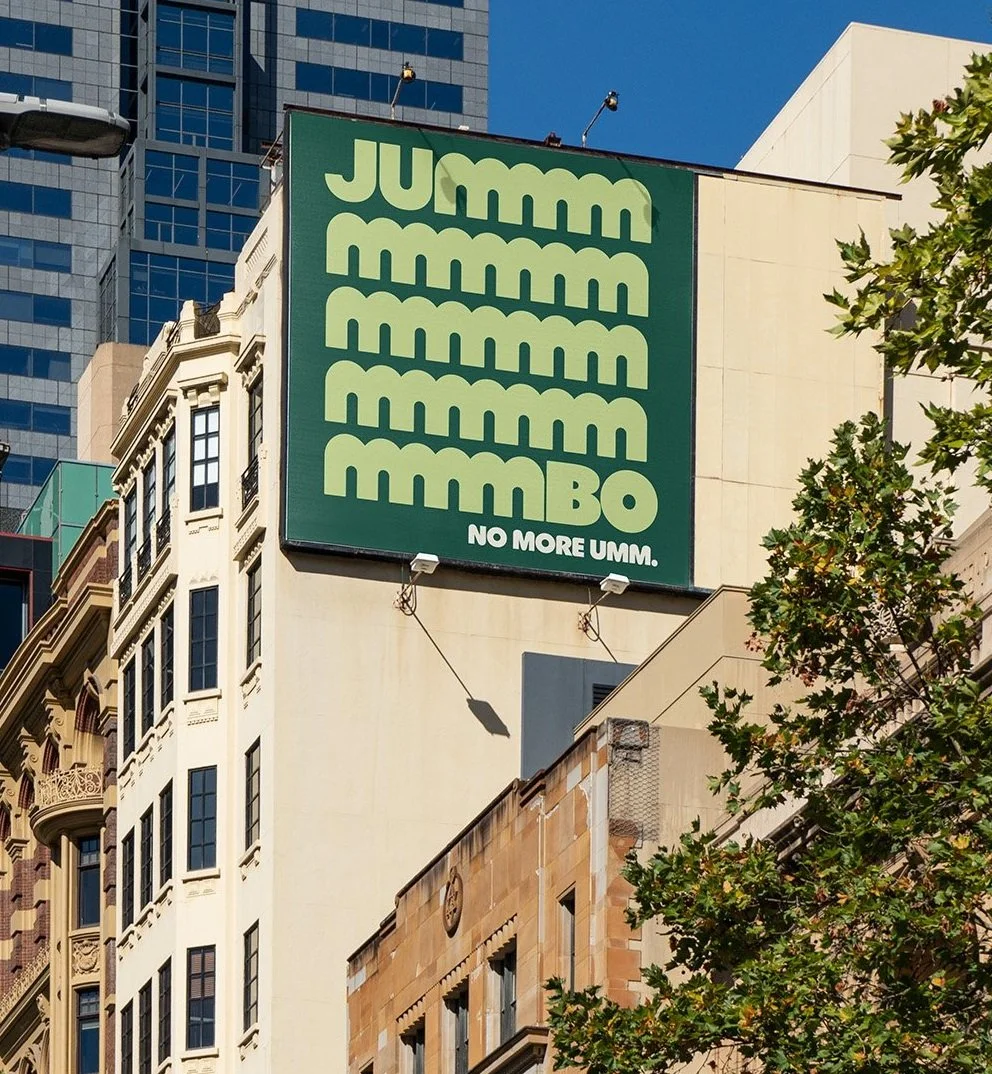 Billboard mockup showing the Jummbo AI-powered sales and marketing SaaS application