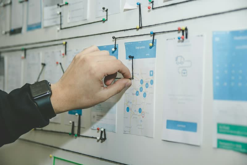 Engineering documentation being reviewed, representing AI-powered document analysis